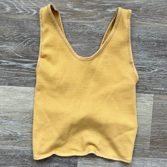 Urban Outfitters reversible crop top XS/S yellow - Picture 3 of 3